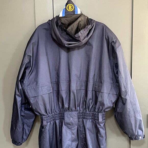Bogner Active Hooded Ski Snowsuit Navy Wind Water Resistant Microfiber Mens 40 - Picture 8 of 16